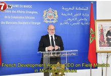 Photo of French Development Agency CEO on Field Mission in Moroccan Sahara