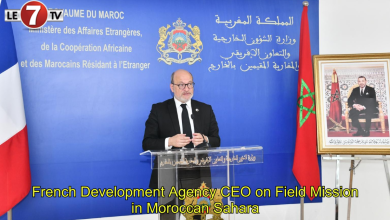 Photo of French Development Agency CEO on Field Mission in Moroccan Sahara