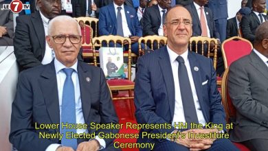 Photo of Lower House Speaker Represents HM the King at Newly Elected Gabonese President’s Investiture Ceremony