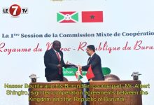 Photo of Nasser Bourita and his Burundian counterpart, Mr. Albert Shingiro, sign ten cooperation agreements between the Kingdom and the Republic of Burundi.