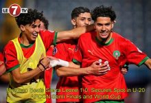 Photo of Morocco Beats Sierra Leone 1-0, Secures Spot in U-20 AFCON Semi Finals and World Cup