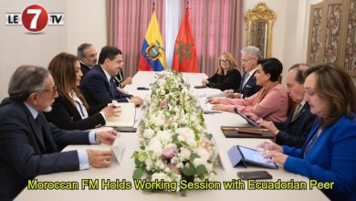Photo of Moroccan FM Holds Working Session with Ecuadorian Peer