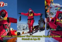 Photo of Moroccan Mountaineer Hind Zemmama Reaches Everest Summit at Age 50
