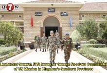 Photo of Lieutenant General, FAR Inspector General Receives Commander of UN Mission in Kingdom’s Southern Provinces