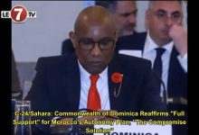 Photo of C-24/Sahara: Commonwealth of Dominica Reaffirms “Full Support” for Morocco’s Autonomy Plan, “The Compromise Solution”