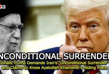 Photo of Donald Trump Demands Iran’s “Unconditional Surrender” and Claims to Know Ayatollah Khamenei’s Hiding Place