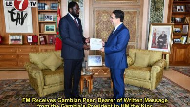 Photo of FM Receives Gambian Peer, Bearer of Written Message from the Gambia’s President to HM the King