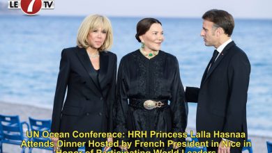 Photo of UN Ocean Conference: HRH Princess Lalla Hasnaa Attends Dinner Hosted by French President in Nice in Honor of Participating World Leaders