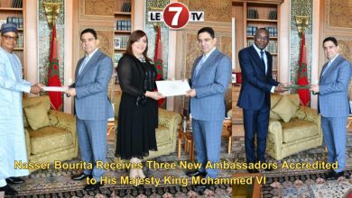Photo of Nasser Bourita Receives Three New Ambassadors Accredited to His Majesty King Mohammed VI