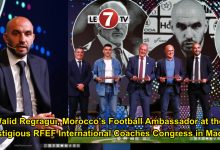 Photo of Walid Regragui, Morocco’s Football Ambassador at the Prestigious RFEF International Coaches Congress in Madrid