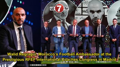 Photo of Walid Regragui, Morocco’s Football Ambassador at the Prestigious RFEF International Coaches Congress in Madrid