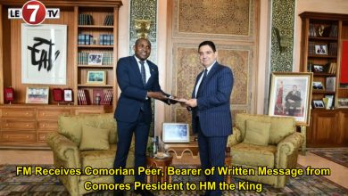 Photo of FM Receives Comorian Peer, Bearer of Written Message from Comores President to HM the King