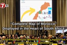 Photo of “Complete Map of Morocco” Displayed in the Heart of South Africa: A Striking Victory for Moroccan Diplomacy Against the Kingdom’s Territorial Adversaries