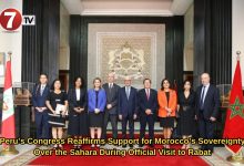 Photo of Peru’s Congress Reaffirms Support for Morocco’s Sovereignty Over the Sahara During Official Visit to Rabat