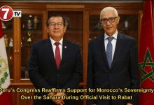 Photo of Peru’s Congress Reaffirms Support for Morocco’s Sovereignty Over the Sahara During Official Visit to Rabat