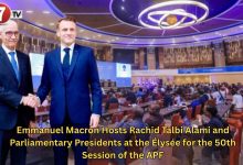Photo of Emmanuel Macron Hosts Rachid Talbi Alami and Parliamentary Presidents at the Élysée for the 50th Session of the APF