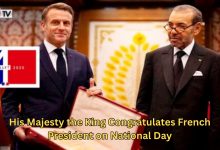 Photo of His Majesty the King Congratulates French President on National Day