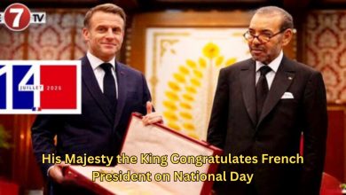 Photo of His Majesty the King Congratulates French President on National Day