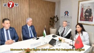 Photo of Morocco’s Human Rights Chief Meets PLO Delegation in Rabat