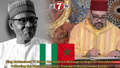 Photo of King Mohammed VI Sends Condolence Message to Nigerian President Following the Passing of Former President Muhammadu Buhari