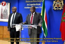 Photo of South Africa’s MK Party Supports Morocco’s Autonomy Proposal, Believes It Ensures Kingdom’s Sovereignty Over Sahara