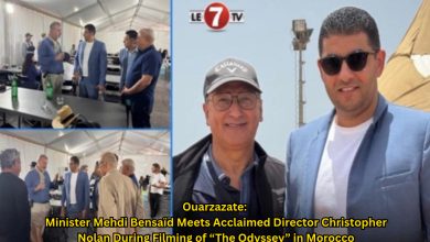 Photo of Ouarzazate: Minister Mehdi Bensaïd Meets Acclaimed Director Christopher Nolan During Filming of “The Odyssey” in Morocco