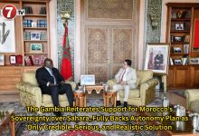 Photo of The Gambia Reiterates Support for Morocco’s Sovereignty over Sahara, Fully Backs Autonomy Plan as Only Credible, Serious, and Realistic Solution