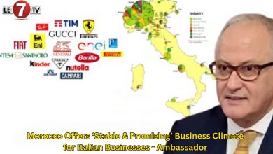 Photo of Morocco Offers ‘Stable & Promising’ Business Climate for Italian Businesses – Ambassador