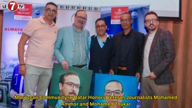 Photo of Moroccan Community in Qatar Honors Veteran Journalists Mohamed Ammor and Mohamed Zoukar