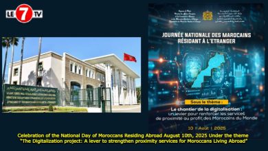 Photo of Celebration of the National Day of Moroccans Residing Abroad August 10th, 2025 Under the theme “The Digitalization project: A lever to strengthen proximity services for Moroccans Living Abroad”