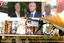 Photo of Al Quds Personalities Highly Laud Humanitarian, Medical Aid Dispatched on Very High Royal Instructions